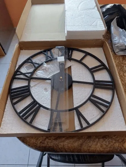 Classic Roman Numeral Metal Wall Clock - Image 17