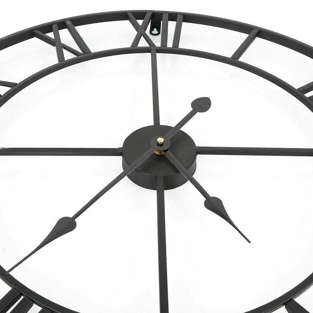 Classic Roman Numeral Metal Wall Clock - Image 20