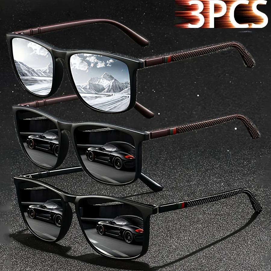 Classic Square Men'S Glasses, Comfortable And Lightweight Black-Framed Glasses, Ideal Choice for Gifting - Image 8