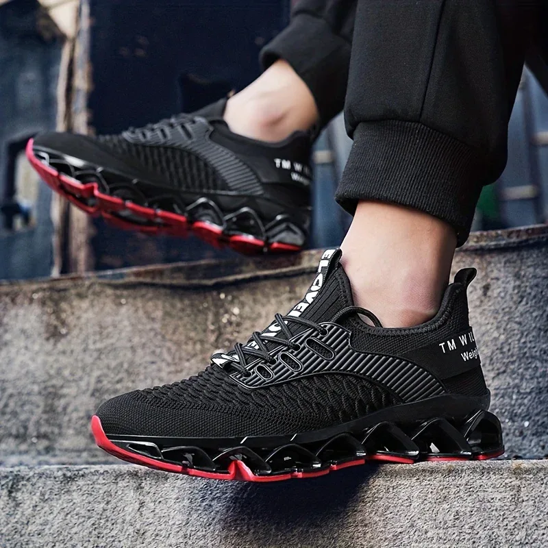 Breathable Knit Casual Sneakers - Image 27