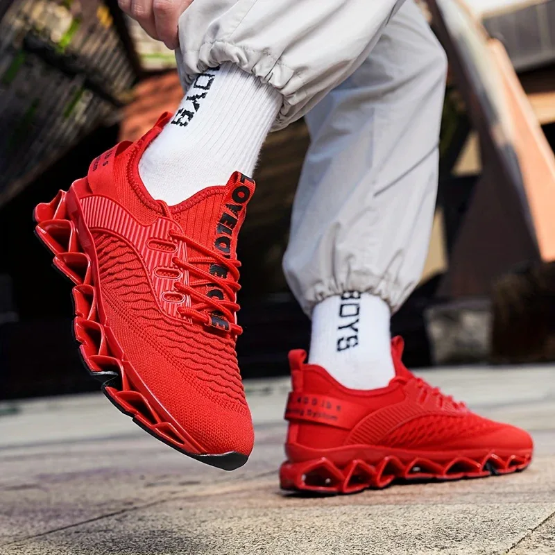 Breathable Knit Casual Sneakers - Image 30