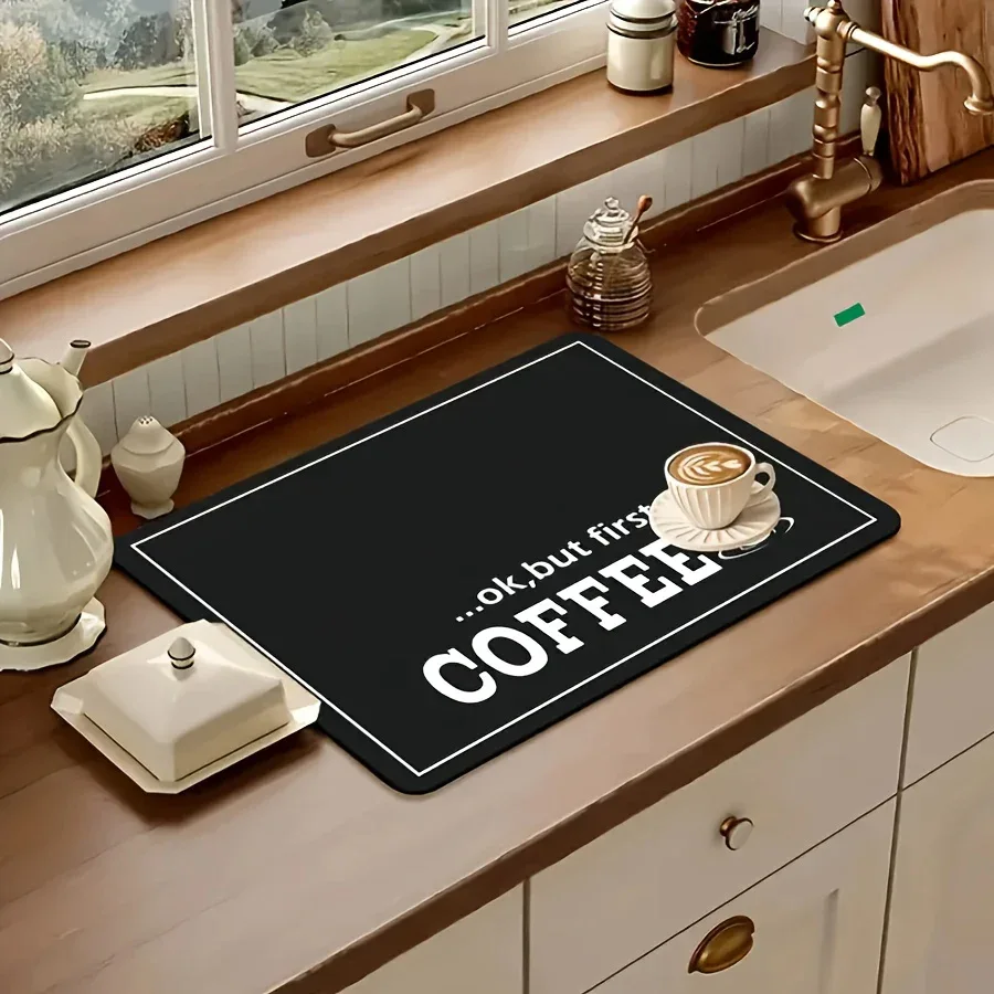Montero Milan Coffee Machine Water Absorbent Mat, Kitchen Countertop Drainage Mat - Perfect for Easter, Birthday, Mother's Day, Halloween, and Christmas Gifts - Image 2