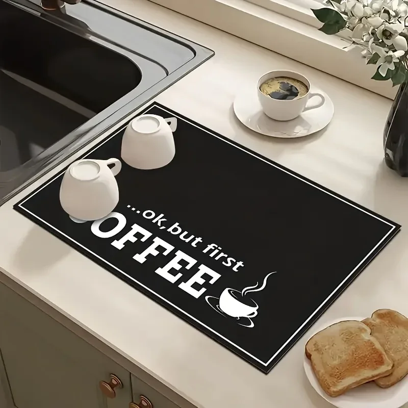 Montero Milan Coffee Machine Water Absorbent Mat, Kitchen Countertop Drainage Mat - Perfect for Easter, Birthday, Mother's Day, Halloween, and Christmas Gifts - Image 6