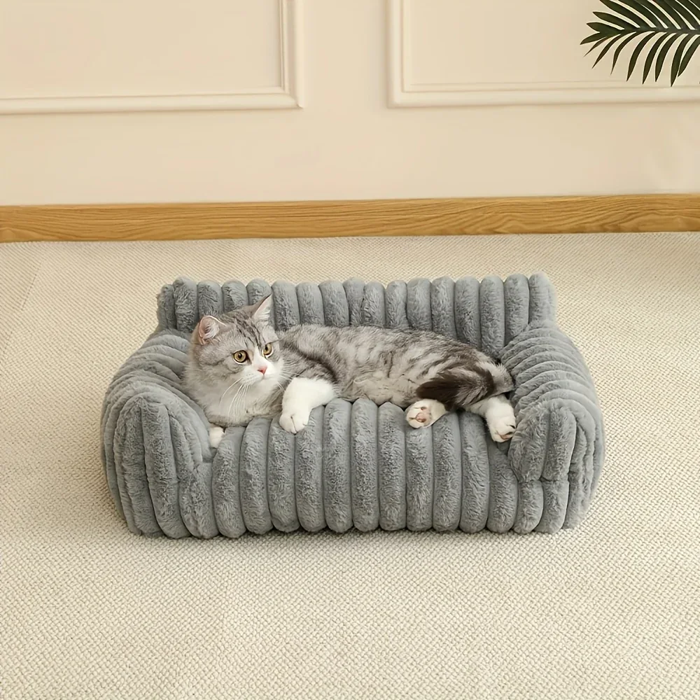 Comfortable Cat Sofa, Cute Soft Cat Bed, Breathable Cat House, Sleeping Basket for All Sizes of Cats, Suitable for All Seasons, Comfortable Pet Bed, Modern Pet Furniture - Image 7