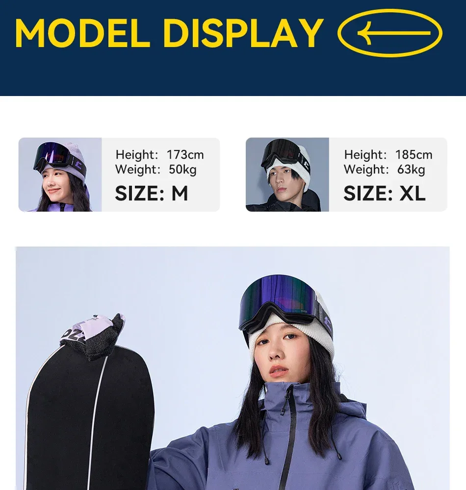 COPOZZ Ski Jacket Women Man Hooded Ski Wear Windproof Winter Overalls Hoodie Waterproof Outdoor Sports Clothing Snowboard - Image 24