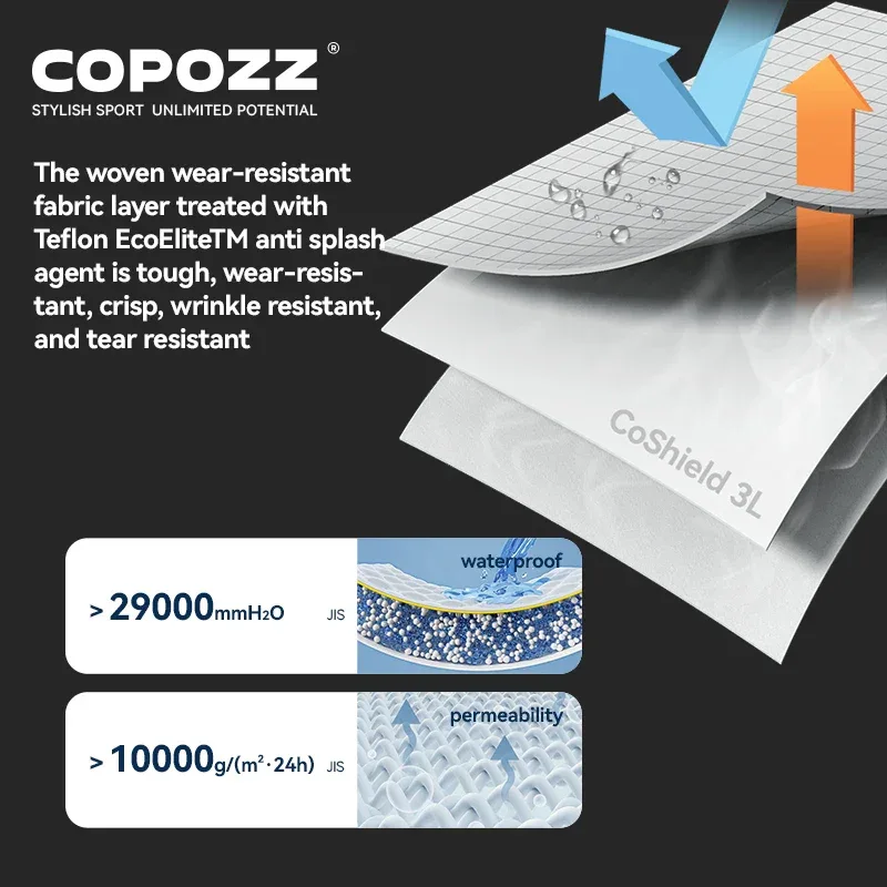 COPOZZ Ski Jacket Women Man Hooded Ski Wear Windproof Winter Overalls Hoodie Waterproof Outdoor Sports Clothing Snowboard - Image 4