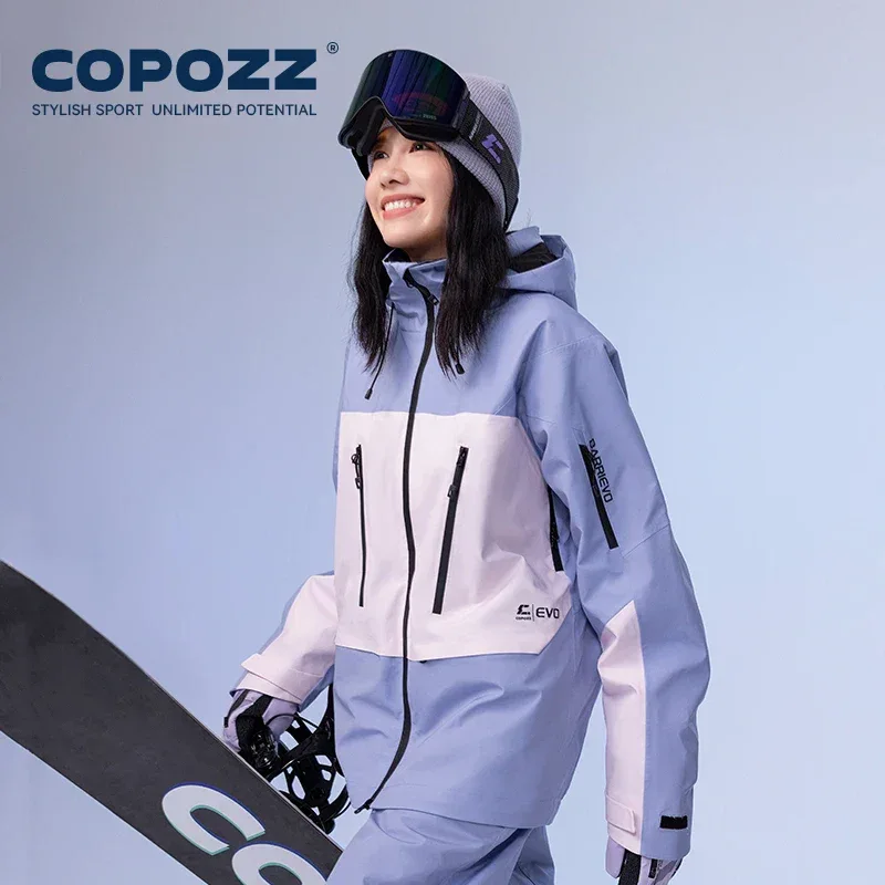 COPOZZ Ski Jacket Women Man Hooded Ski Wear Windproof Winter Overalls Hoodie Waterproof Outdoor Sports Clothing Snowboard - Image 45
