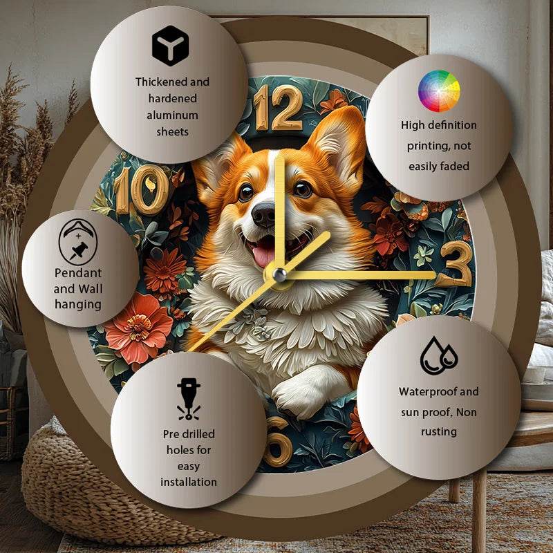 Corgi Silent Wall Clock - Image 8