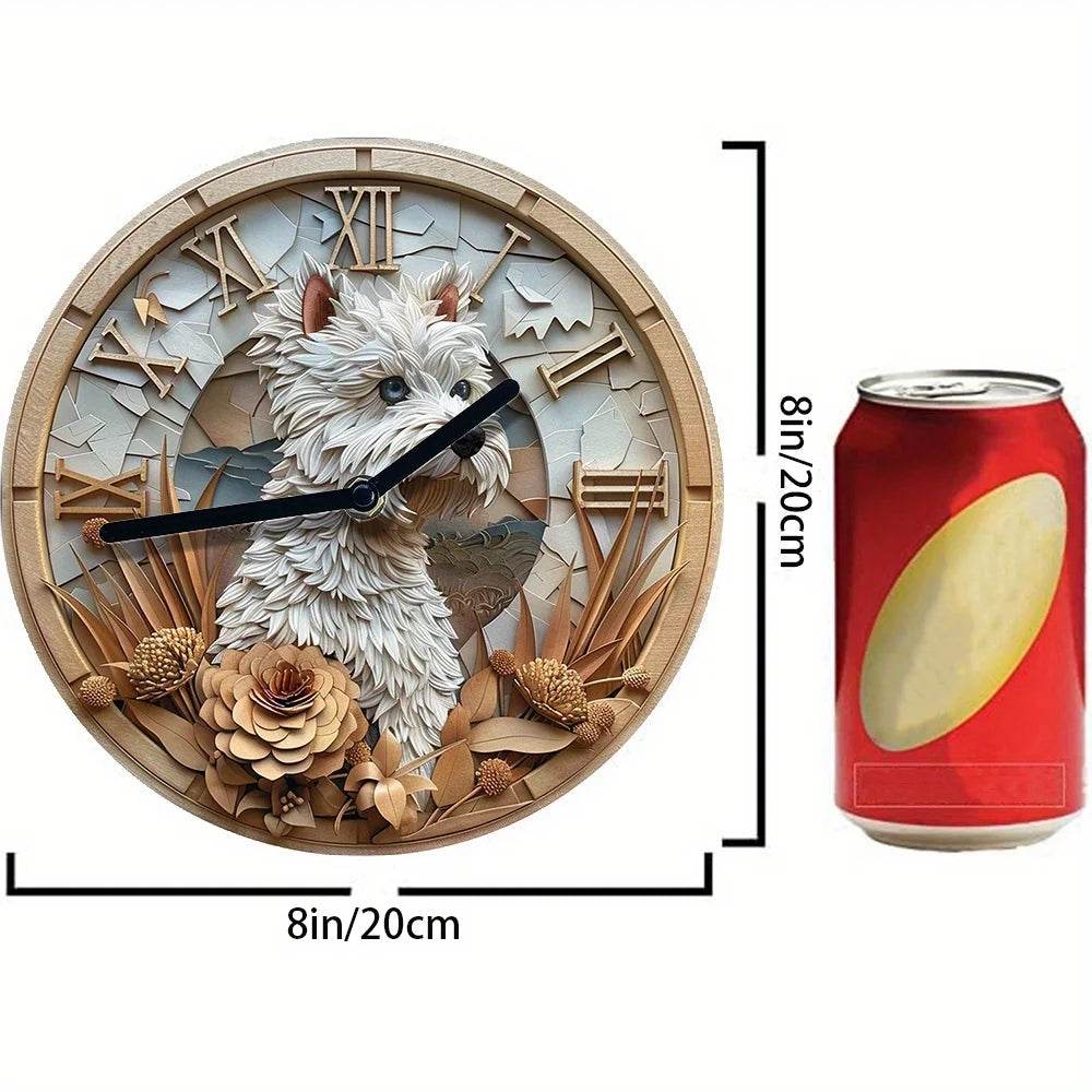 West Highland White Terrier Silent Wall Clock - Image 6