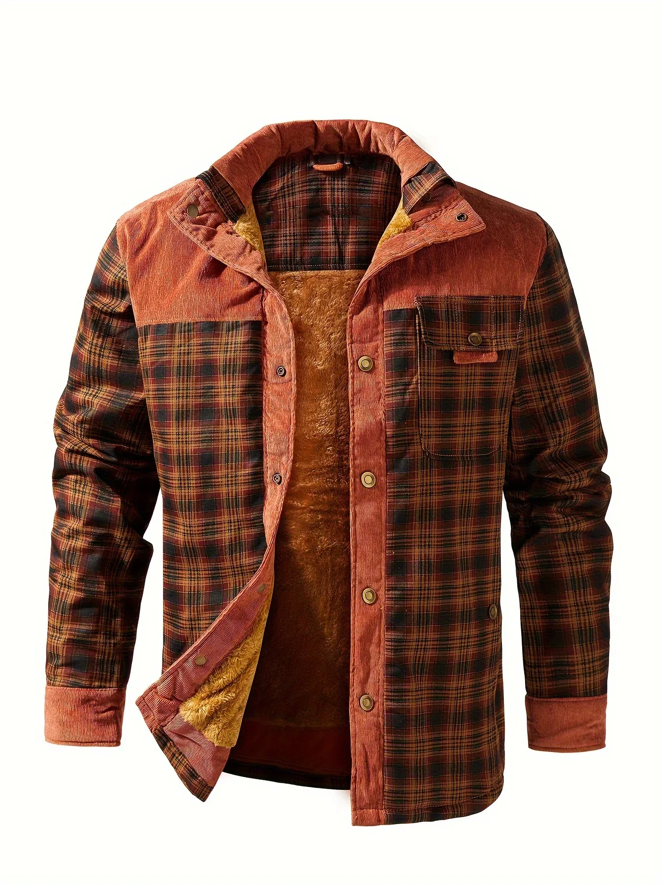 Fleece-Lined Plaid Jacket - Image 18