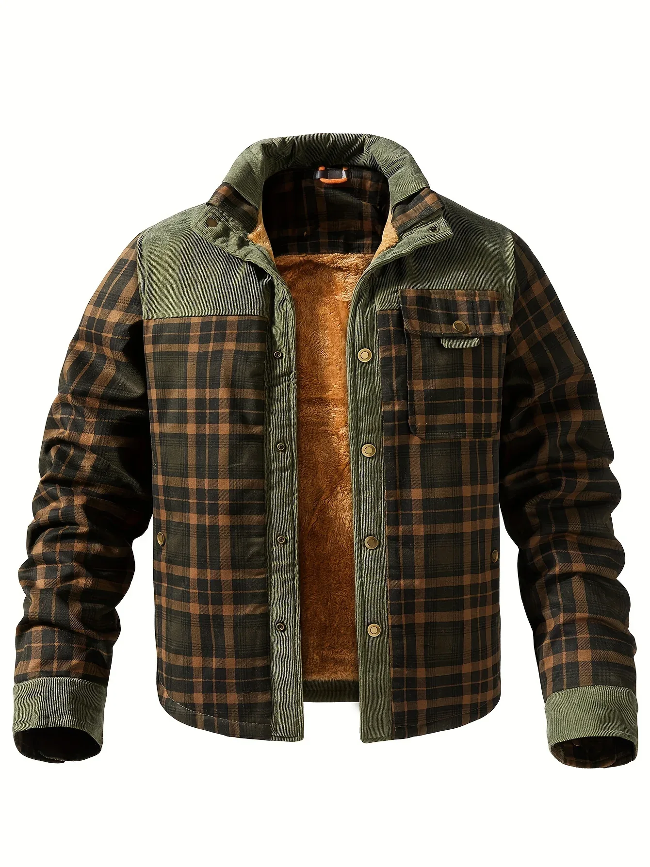 Fleece-Lined Plaid Jacket - Image 20