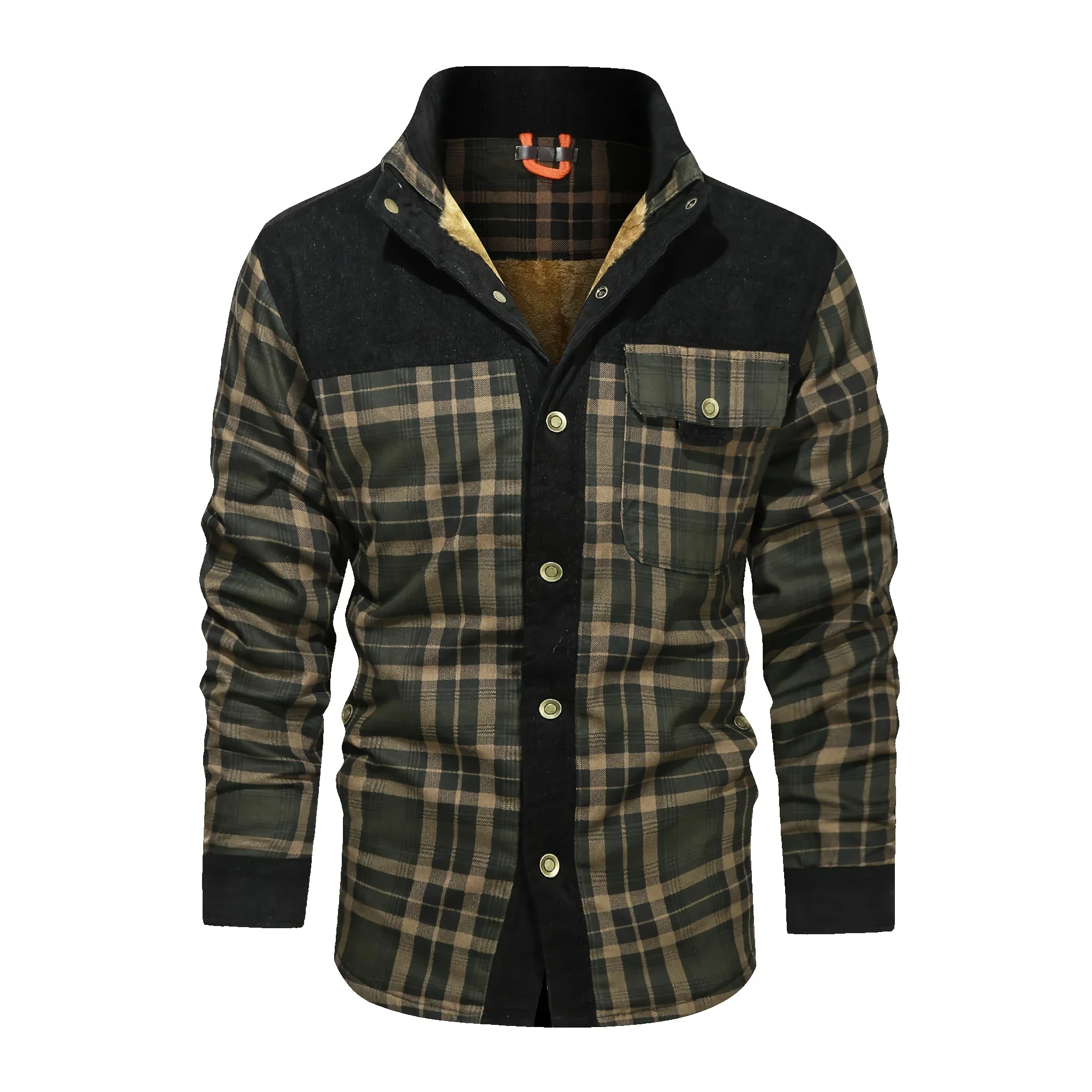 Fleece-Lined Plaid Jacket - Image 5