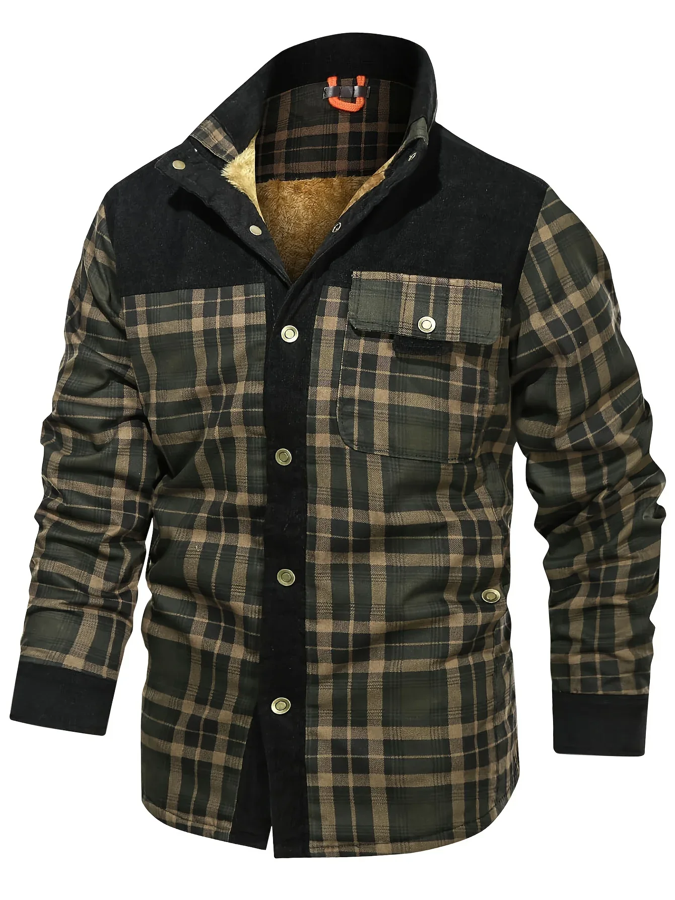 Fleece-Lined Plaid Jacket - Image 7