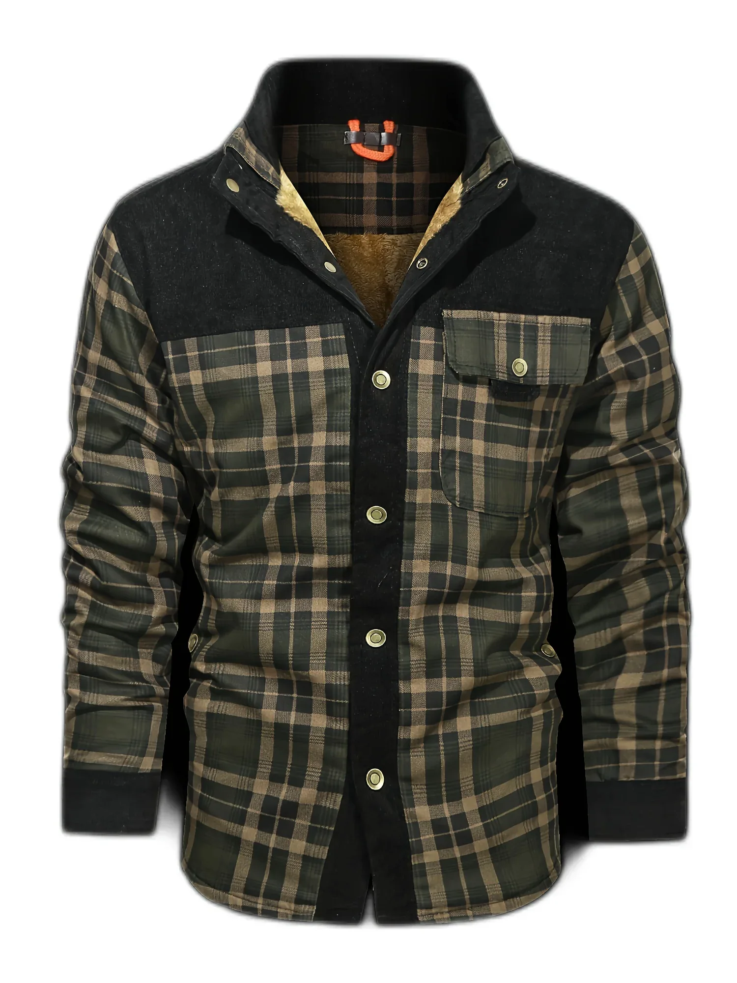 Fleece-Lined Plaid Jacket - Image 8