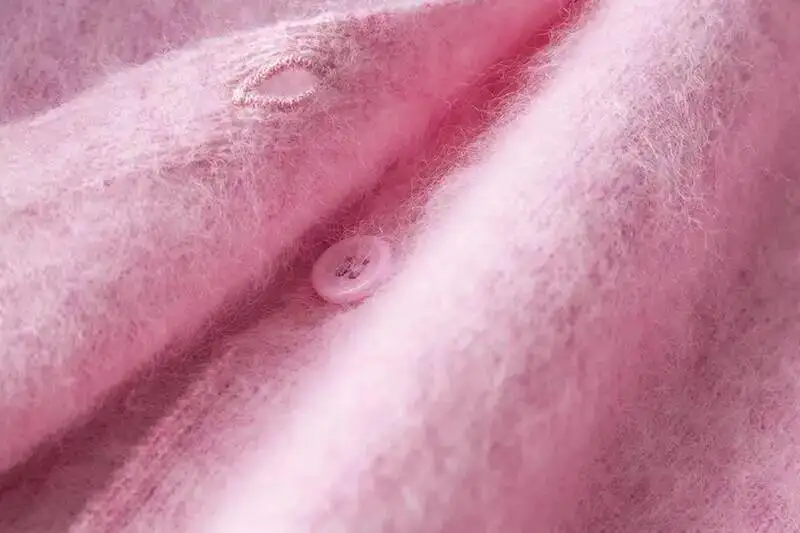 Fleece Wool-Cashmere Button Cardigan - Image 23