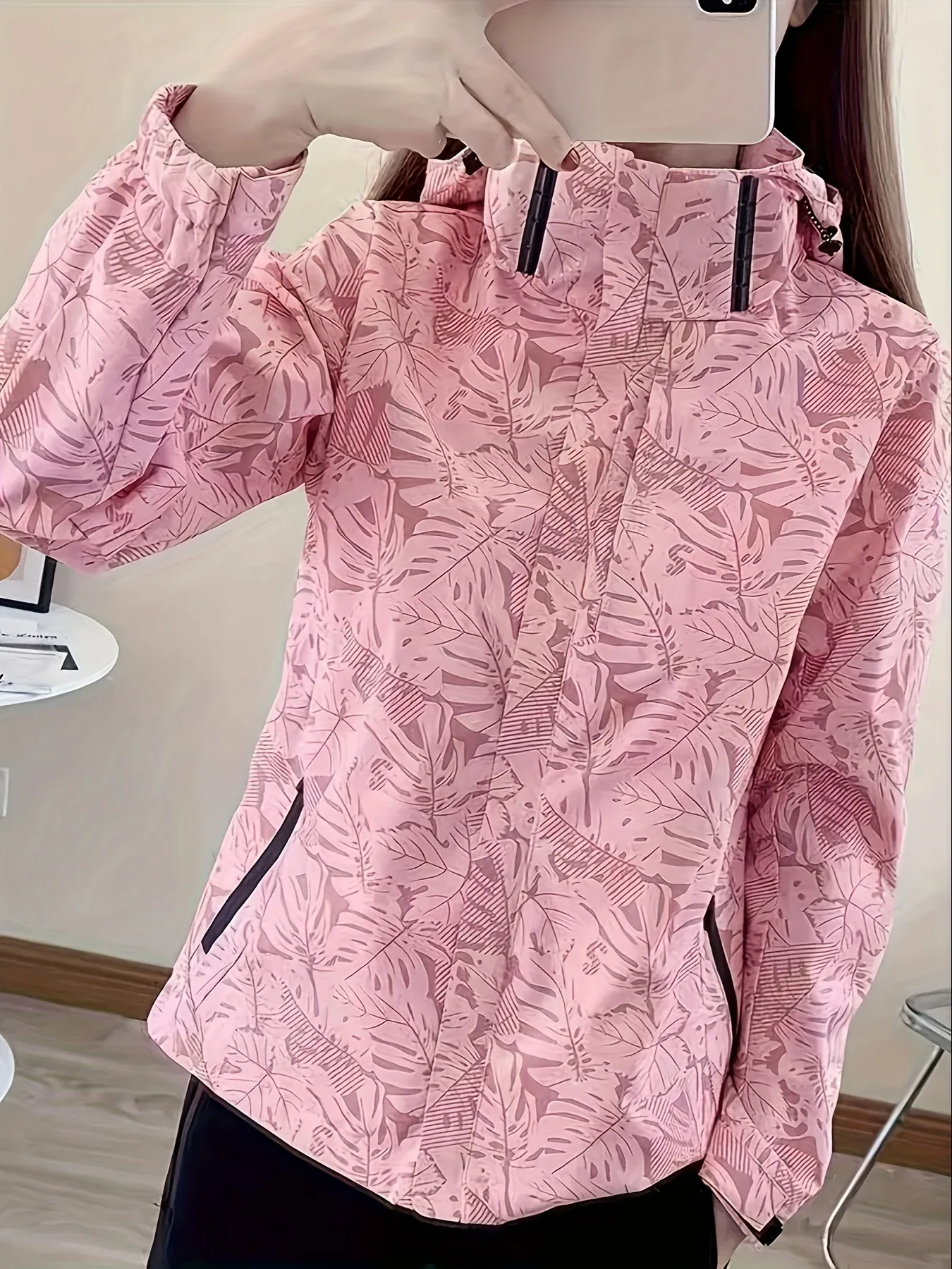 Floral Waterproof Windbreaker - Image 6