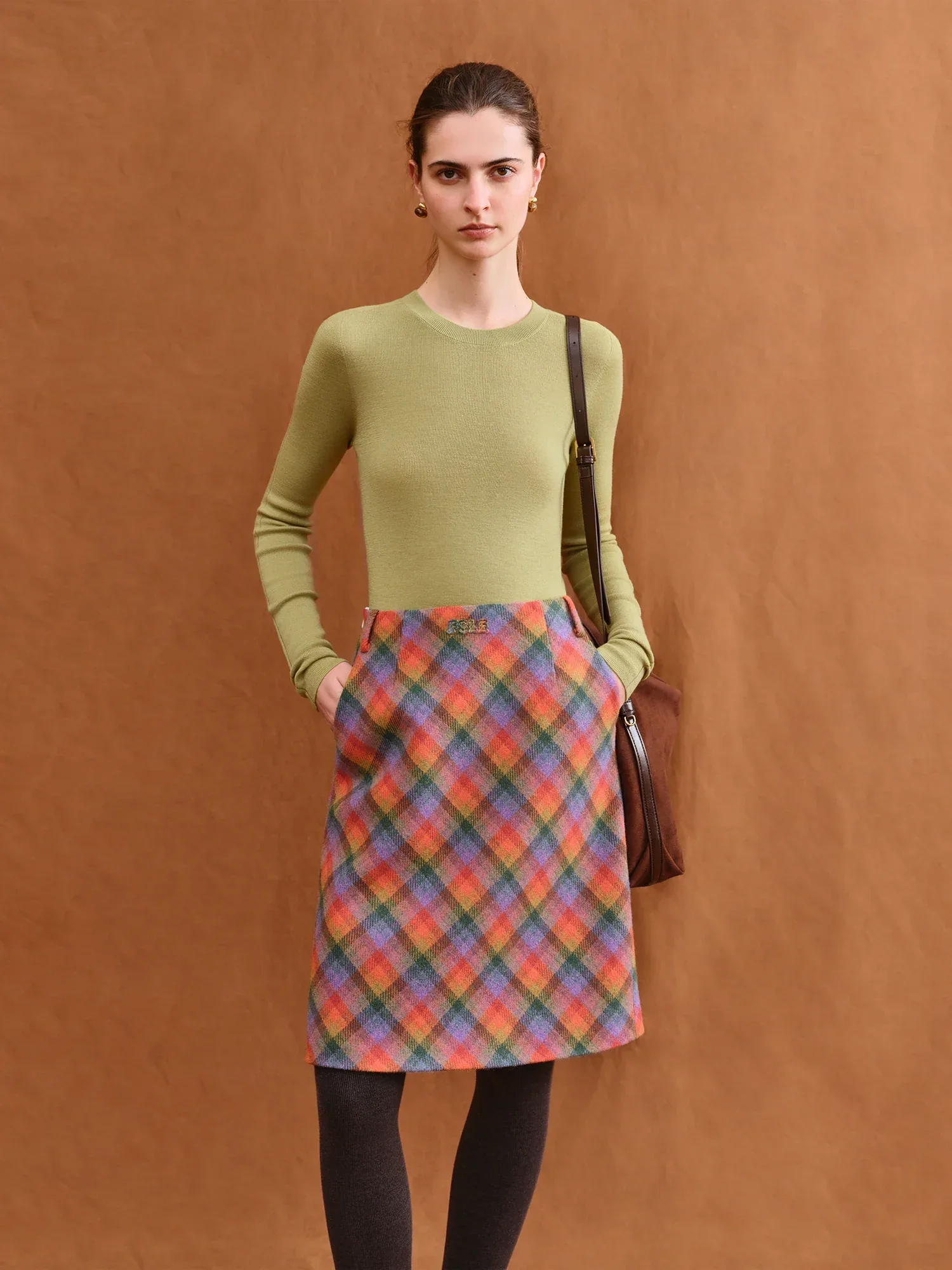 FSLE【Premium Series】German Biella Wool Autumn Super Fine Washable Seamless One-Piece Mock Neck Thermal Base Layer Shirt Women - Image 16