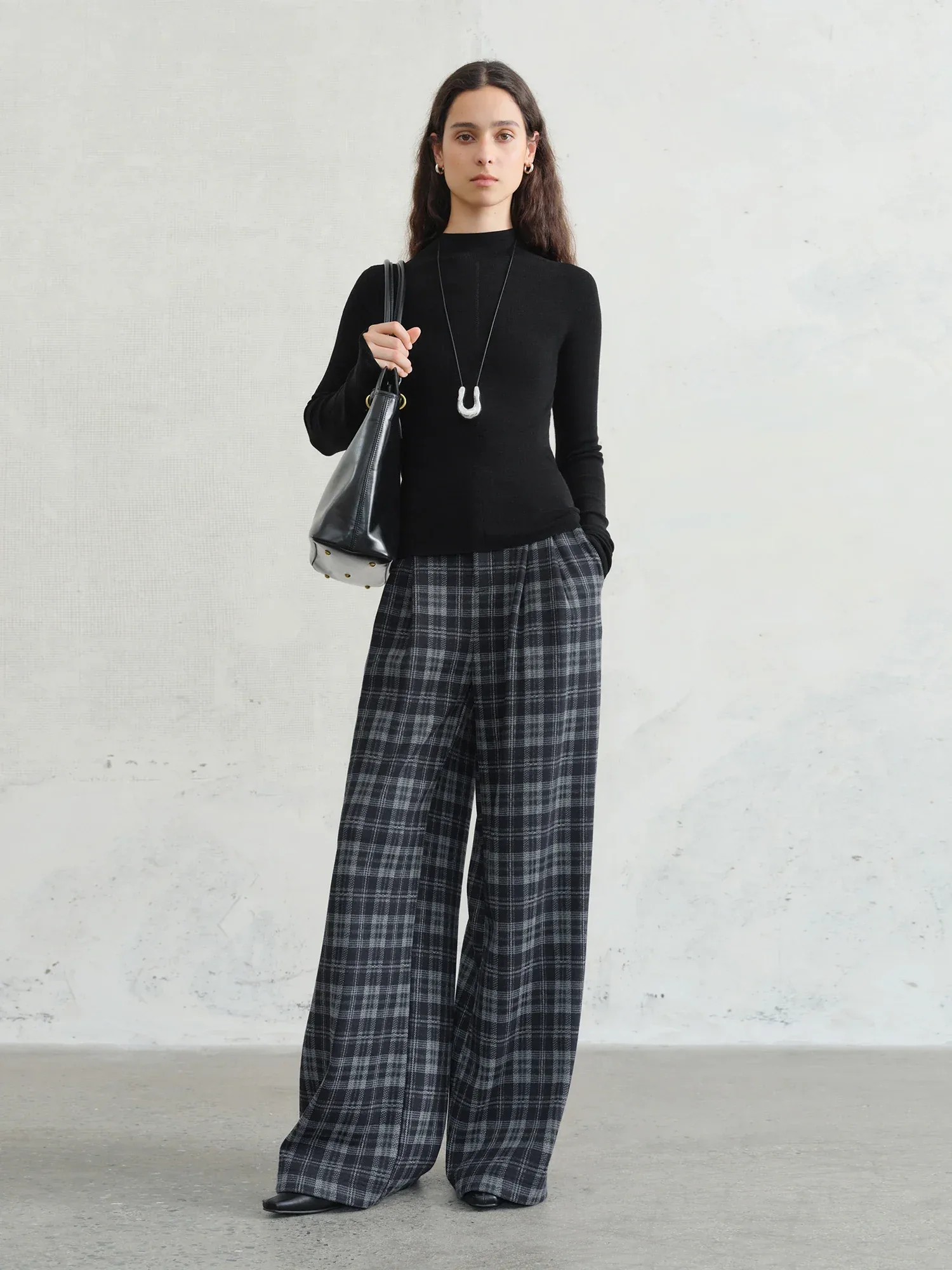 FSLE【Premium Series】German Biella Wool Autumn Super Fine Washable Seamless One-Piece Mock Neck Thermal Base Layer Shirt Women - Image 36