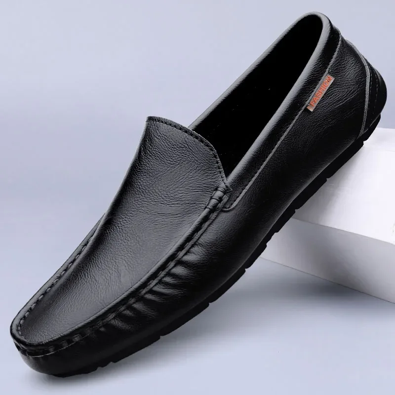 Genuine Leather Men Casual Shoes Luxury Brand Mens Loafers Moccasins Breathable Slip on Italian Driving Shoes Chaussure Homme - Image 12