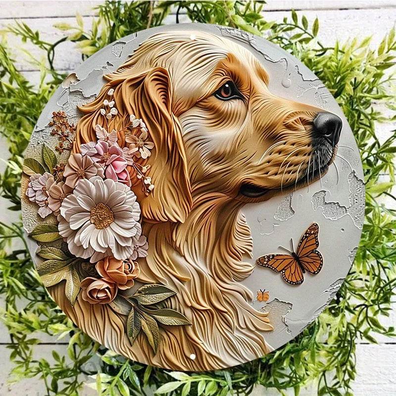 Golden Retriever Flat 3D Ornament - Image 2