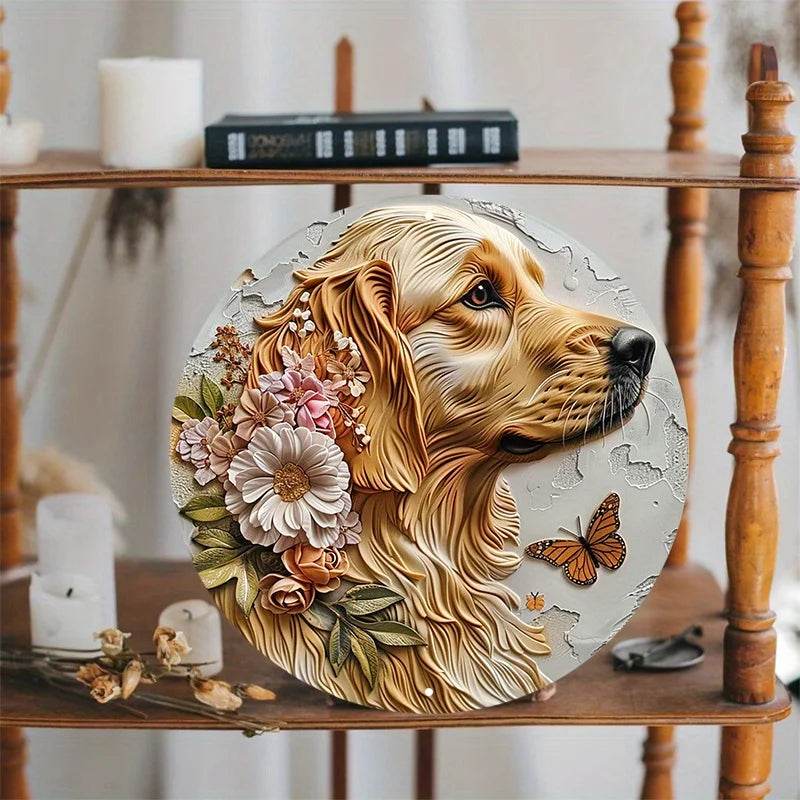 Golden Retriever Flat 3D Ornament - Image 4