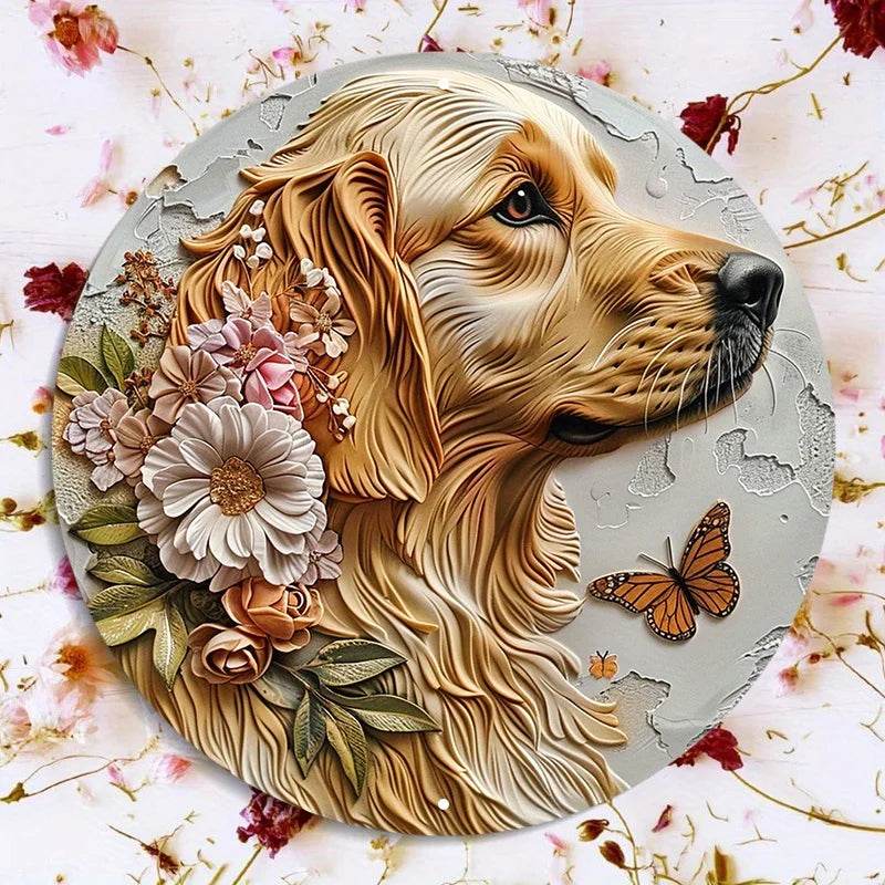 Golden Retriever Flat 3D Ornament - Image 5