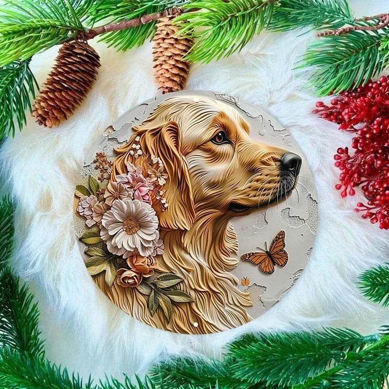 Golden Retriever Flat 3D Ornament - Image 7