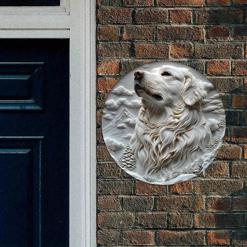 Great Pyrenees Dog Flat 3D Ornament - Image 3