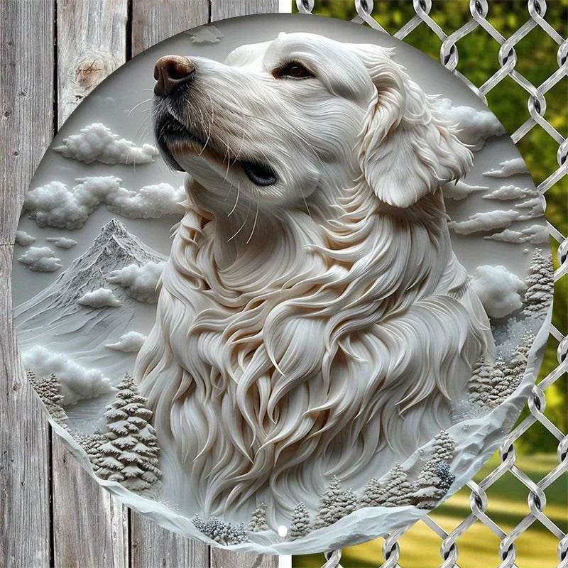 Great Pyrenees Dog Flat 3D Ornament - Image 4