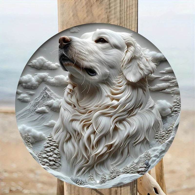 Great Pyrenees Dog Flat 3D Ornament - Image 5