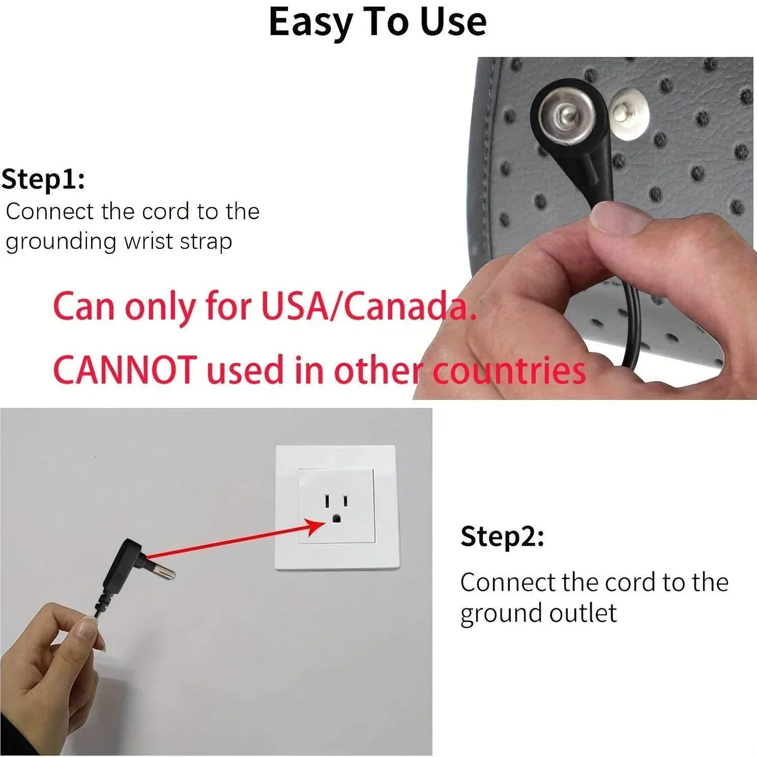 Grounding Wristband with Regional Plug Options - Image 7