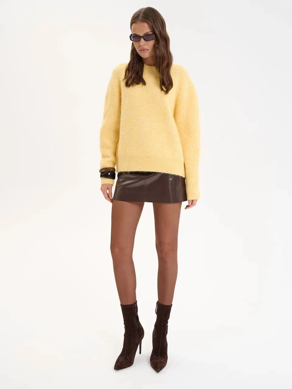 Hirsionsan Basic O Neck Basic Sleeve Sweater Women 2025 Oversized Short Knitted Wool Pullover Female Casual Thick Warm Soft Tops - Image 32