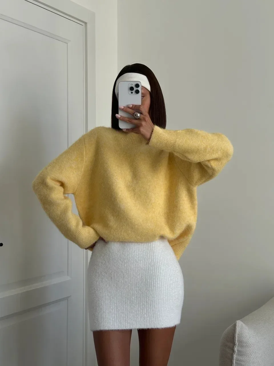 Hirsionsan Basic O Neck Basic Sleeve Sweater Women 2025 Oversized Short Knitted Wool Pullover Female Casual Thick Warm Soft Tops - Image 35