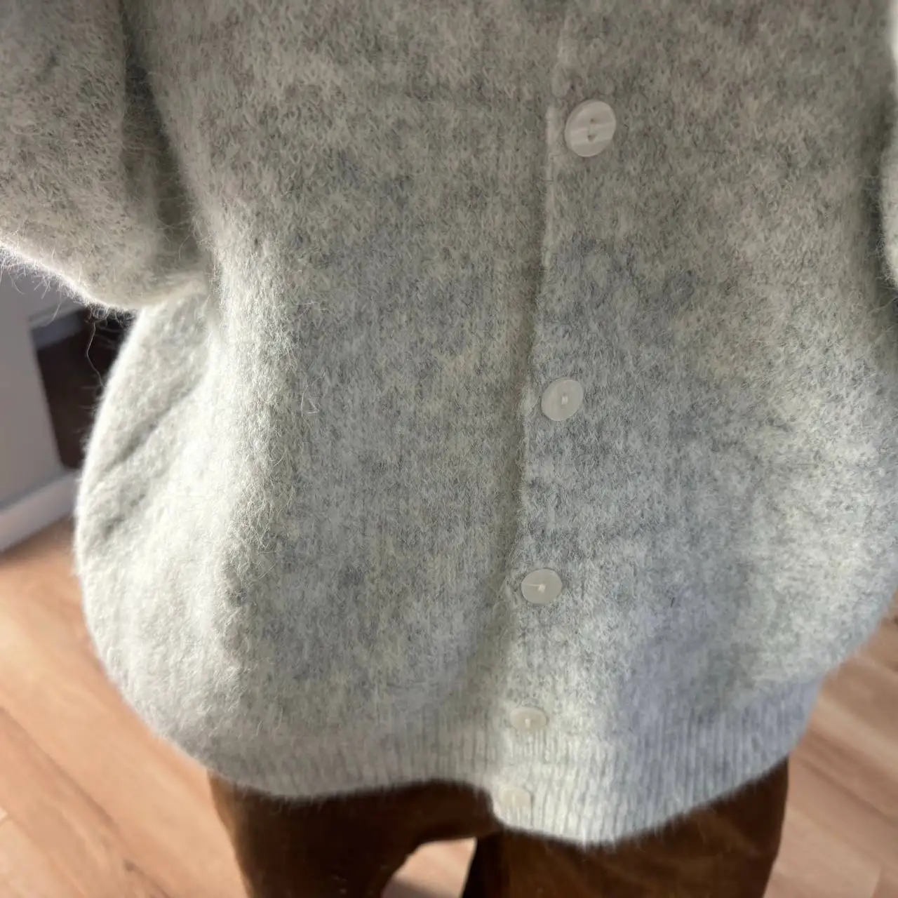 Hirsionsan Elegant Long Sleeve Sweater Women 2024 New Single-Breasted Female Casual Cardigan Soft Cashmere Knitted Outwear - Image 14