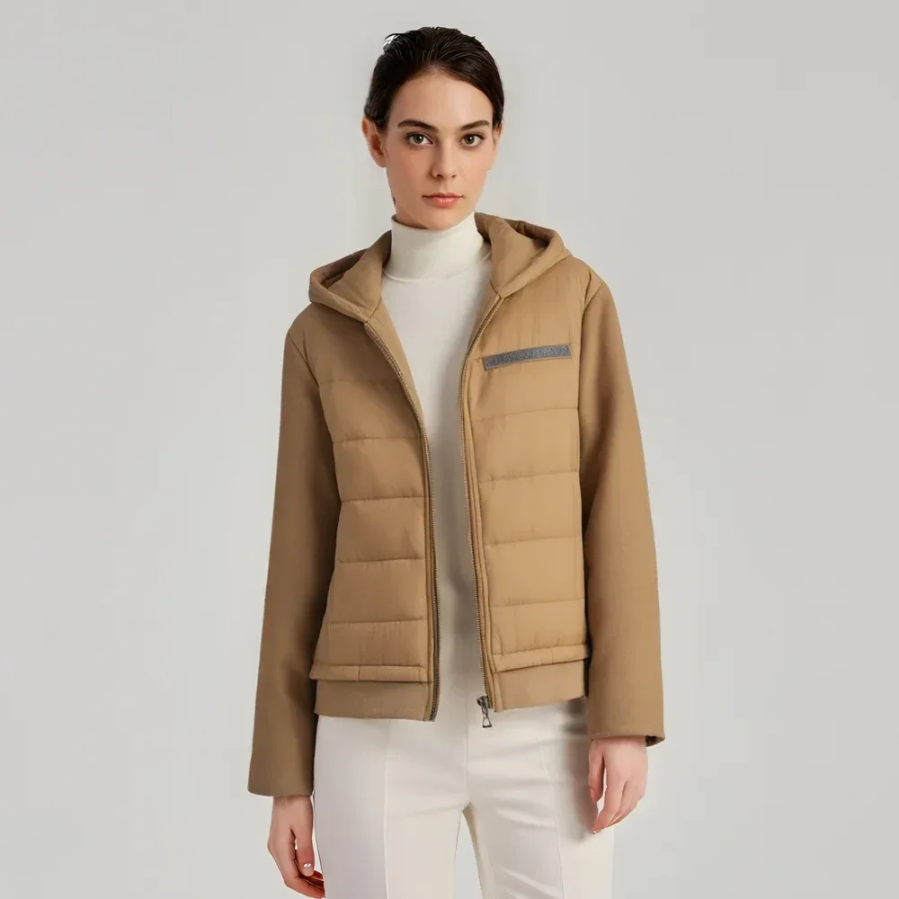 K1036W Luxury brand women's Clothing high-quality women's winter hooded jackets