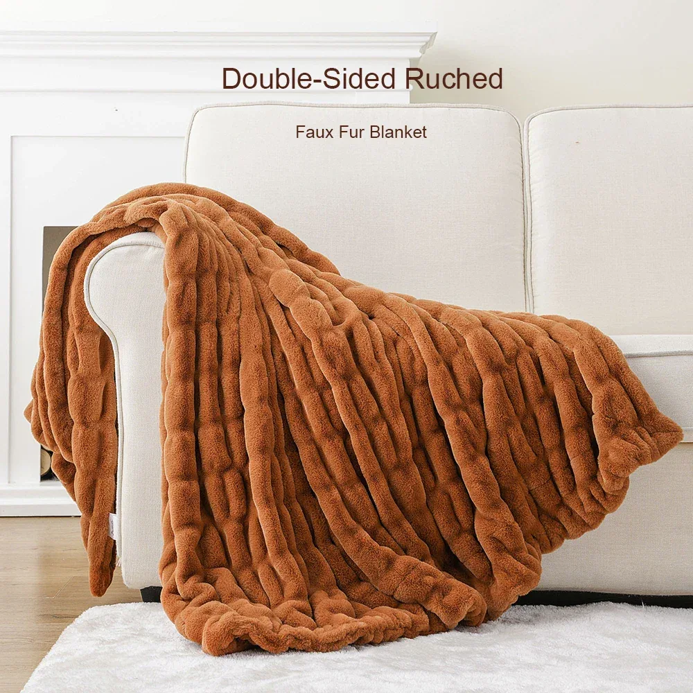 Luxury Faux Fur Throw Blanket - Image 11