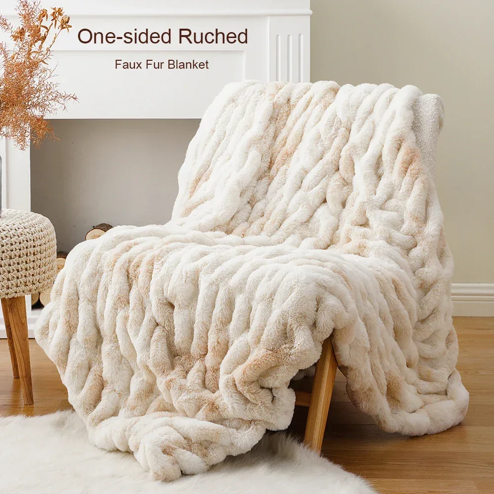 Luxury Faux Fur Throw Blanket - Image 2