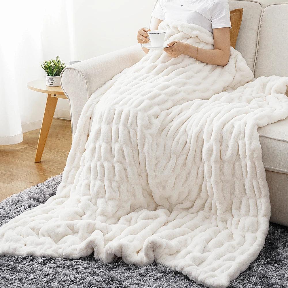 Luxury Faux Fur Throw Blanket - Image 23