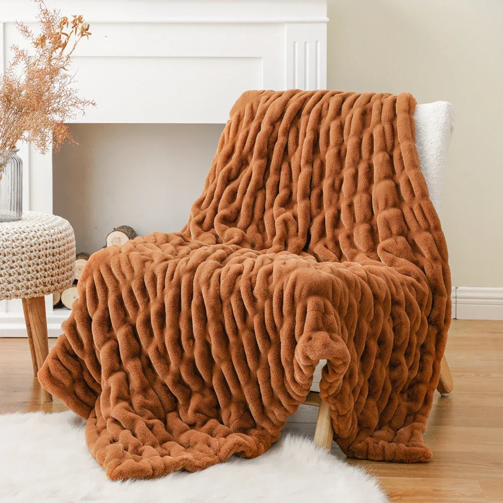Luxury Faux Fur Throw Blanket - Image 25