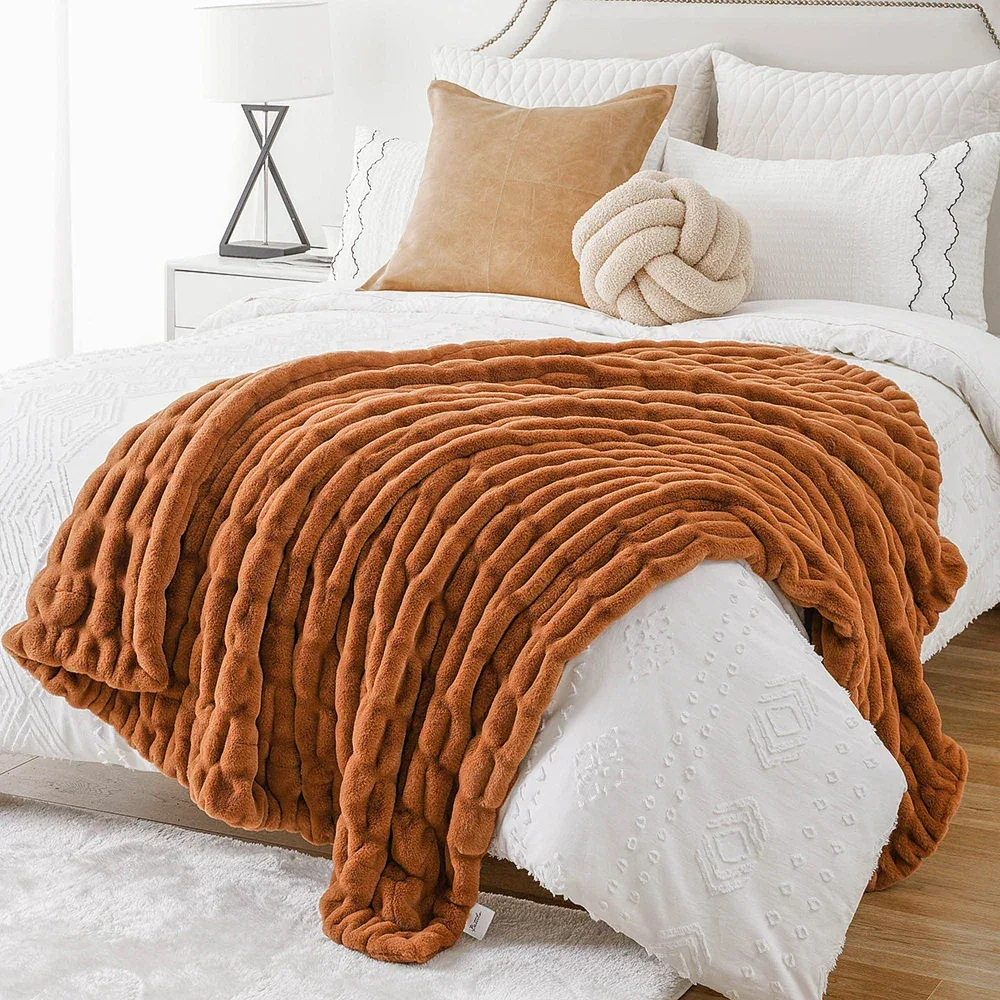 Luxury Faux Fur Throw Blanket - Image 28