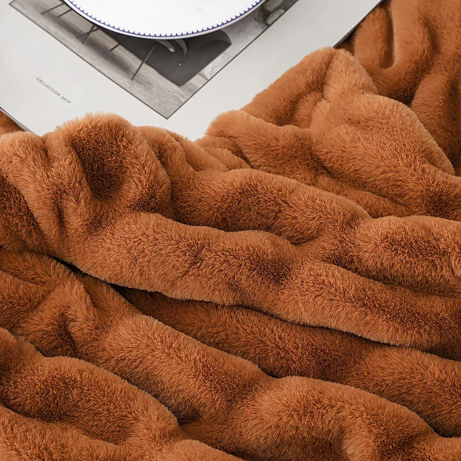 Luxury Faux Fur Throw Blanket - Image 29