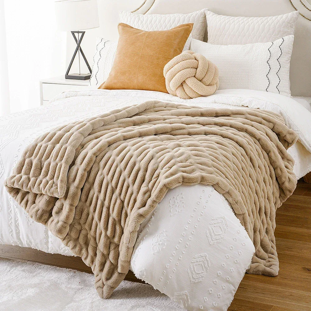 Luxury Faux Fur Throw Blanket - Image 33