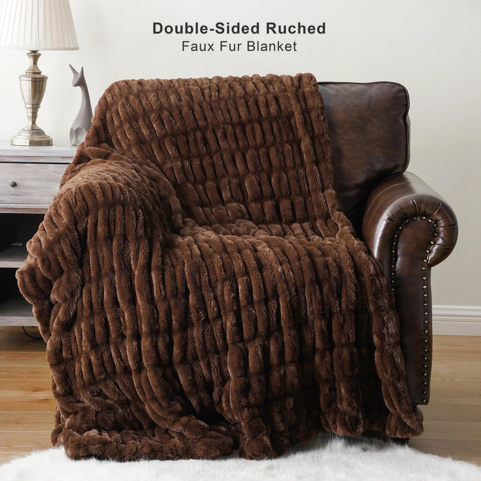 Luxury Faux Fur Throw Blanket - Image 41