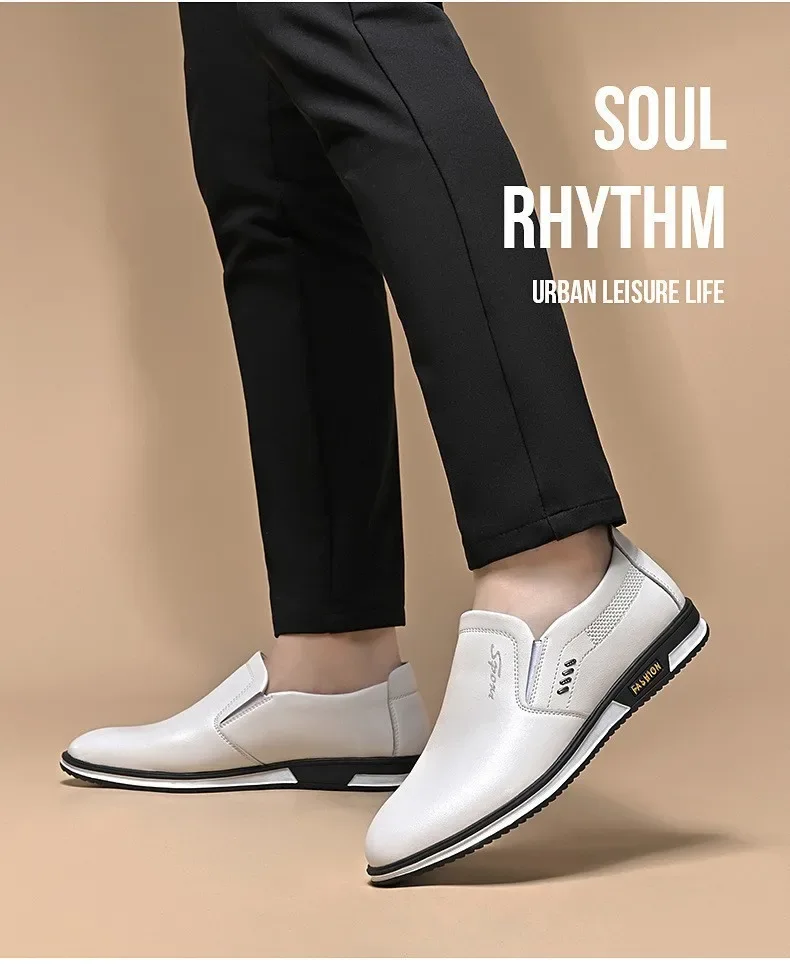Luxury Men's Leather Shoes Comfortable Loafers Slip on Male Moccasins Non Slip Driving Shoes High Quality Men Shoes Plus Size - Image 11