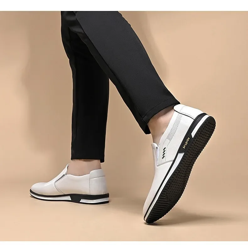 Luxury Men's Leather Shoes Comfortable Loafers Slip on Male Moccasins Non Slip Driving Shoes High Quality Men Shoes Plus Size - Image 13