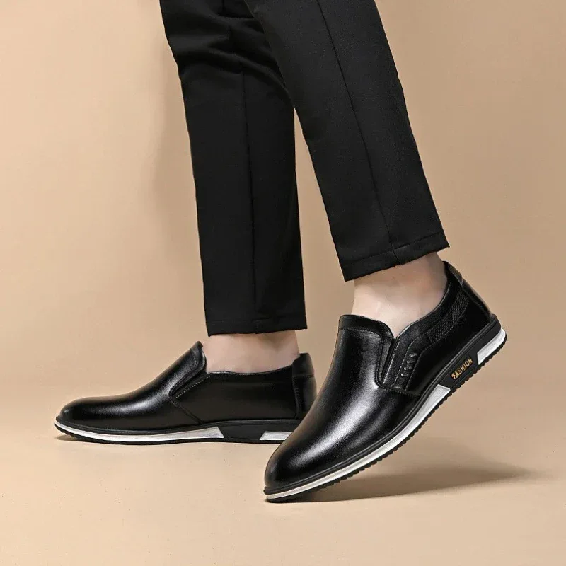 Luxury Men's Leather Shoes Comfortable Loafers Slip on Male Moccasins Non Slip Driving Shoes High Quality Men Shoes Plus Size - Image 14