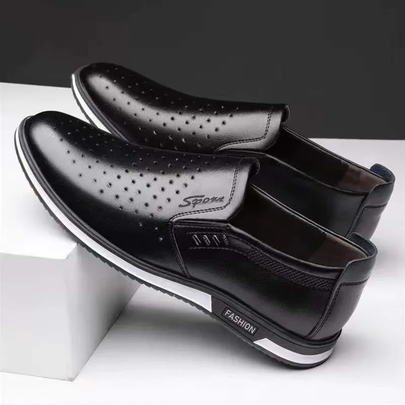 Luxury Men's Leather Shoes Comfortable Loafers Slip on Male Moccasins Non Slip Driving Shoes High Quality Men Shoes Plus Size - Image 17