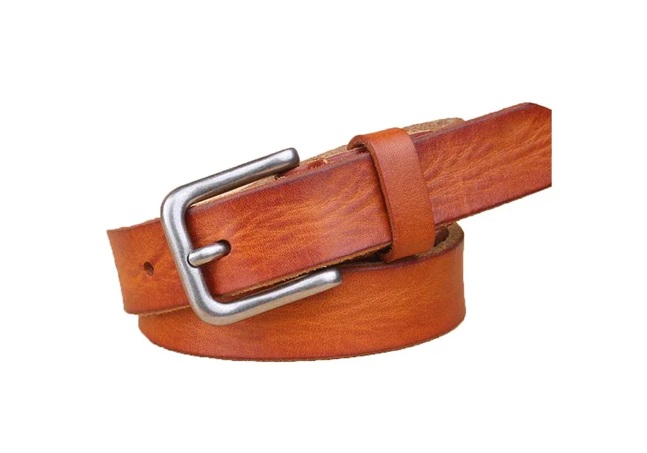 MaiKun Thin Belts for Women Unisex Genuine Leather Belt Female Metal Pin Buckle Belt - Image 12