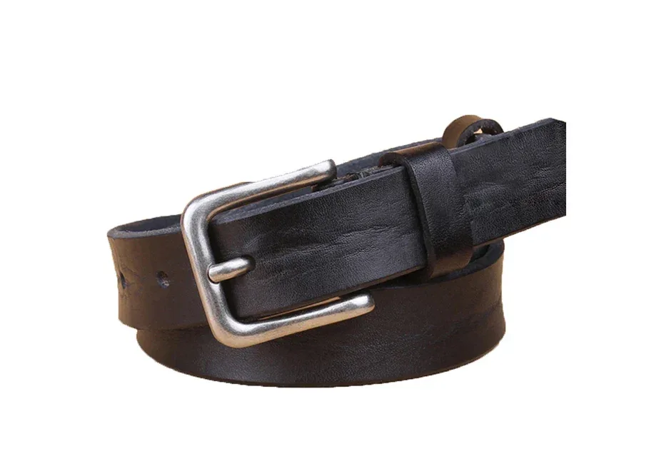 MaiKun Thin Belts for Women Unisex Genuine Leather Belt Female Metal Pin Buckle Belt - Image 24