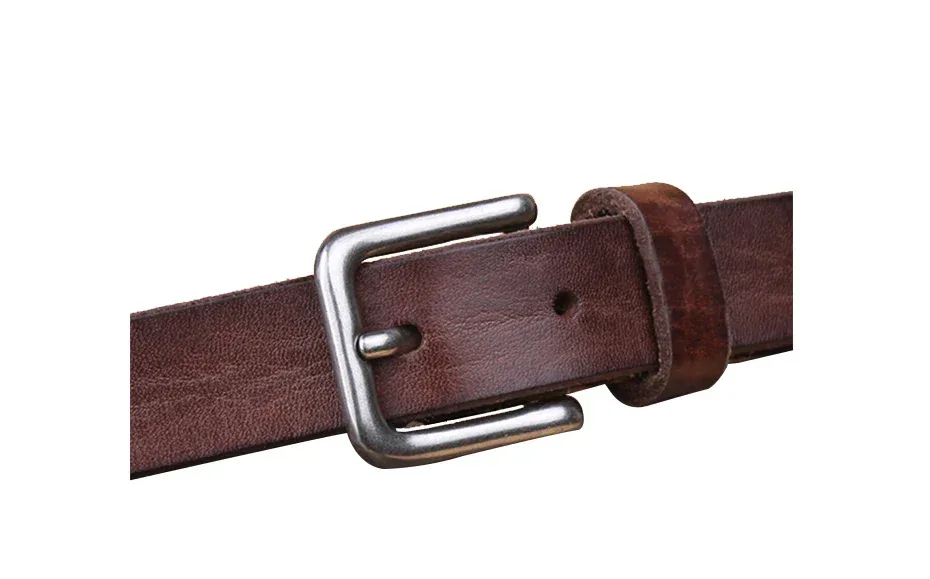 MaiKun Thin Belts for Women Unisex Genuine Leather Belt Female Metal Pin Buckle Belt - Image 28